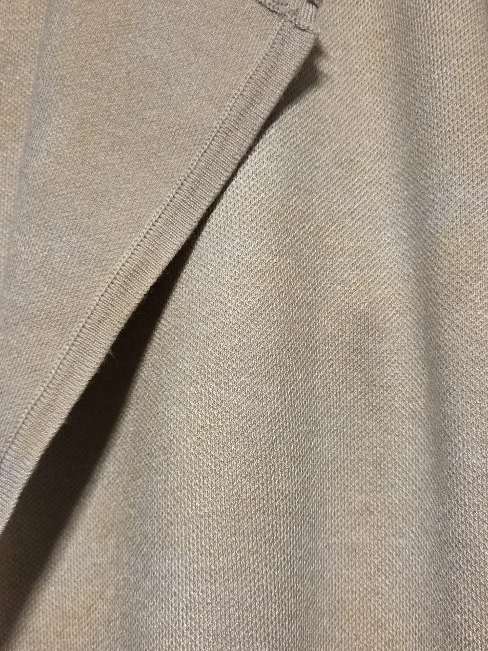 MEROKEETY Women's Long Sleeve Cardigan Sweaters Lapel Open Front Small Beige